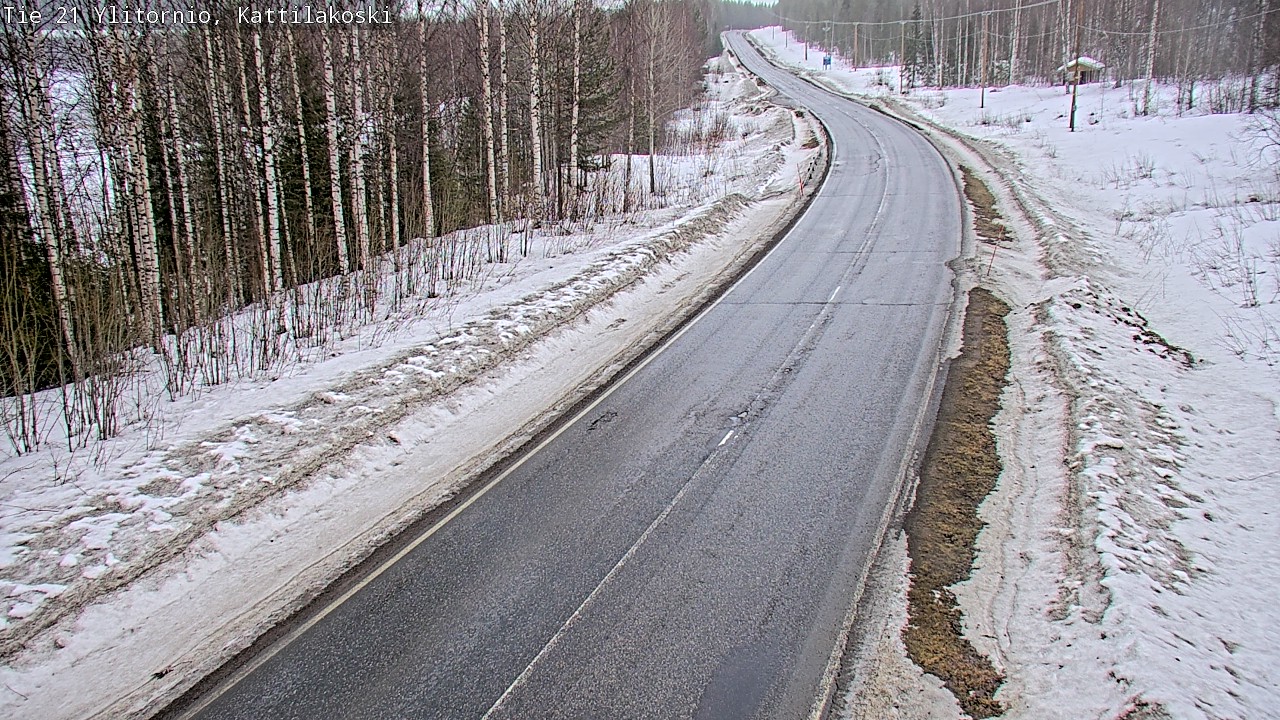 Weather Camera Image Road 21 Ylitornio, Kattilakoski, Ylitornio, Lappi