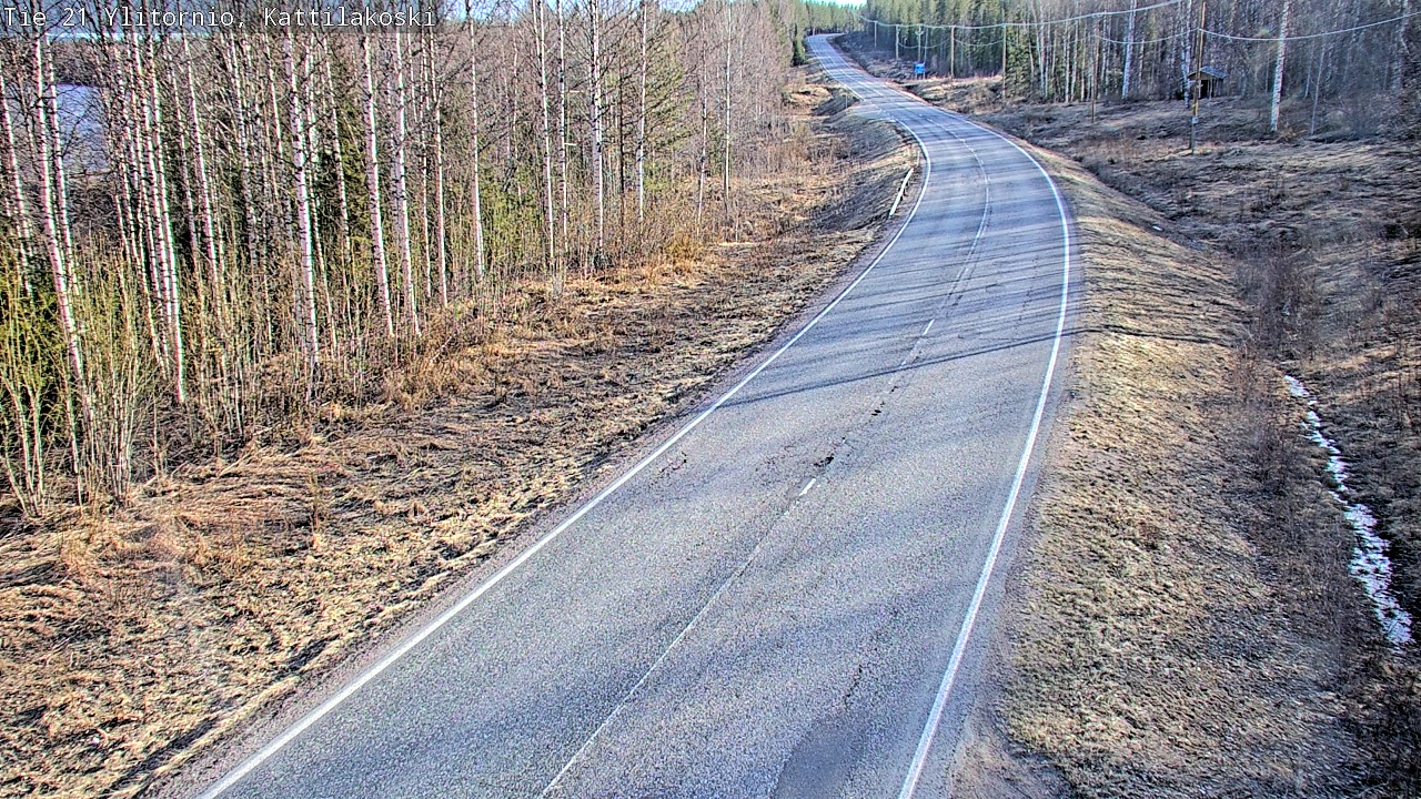 Weather Camera Image Road 21 Ylitornio, Kattilakoski, Ylitornio, Lappi