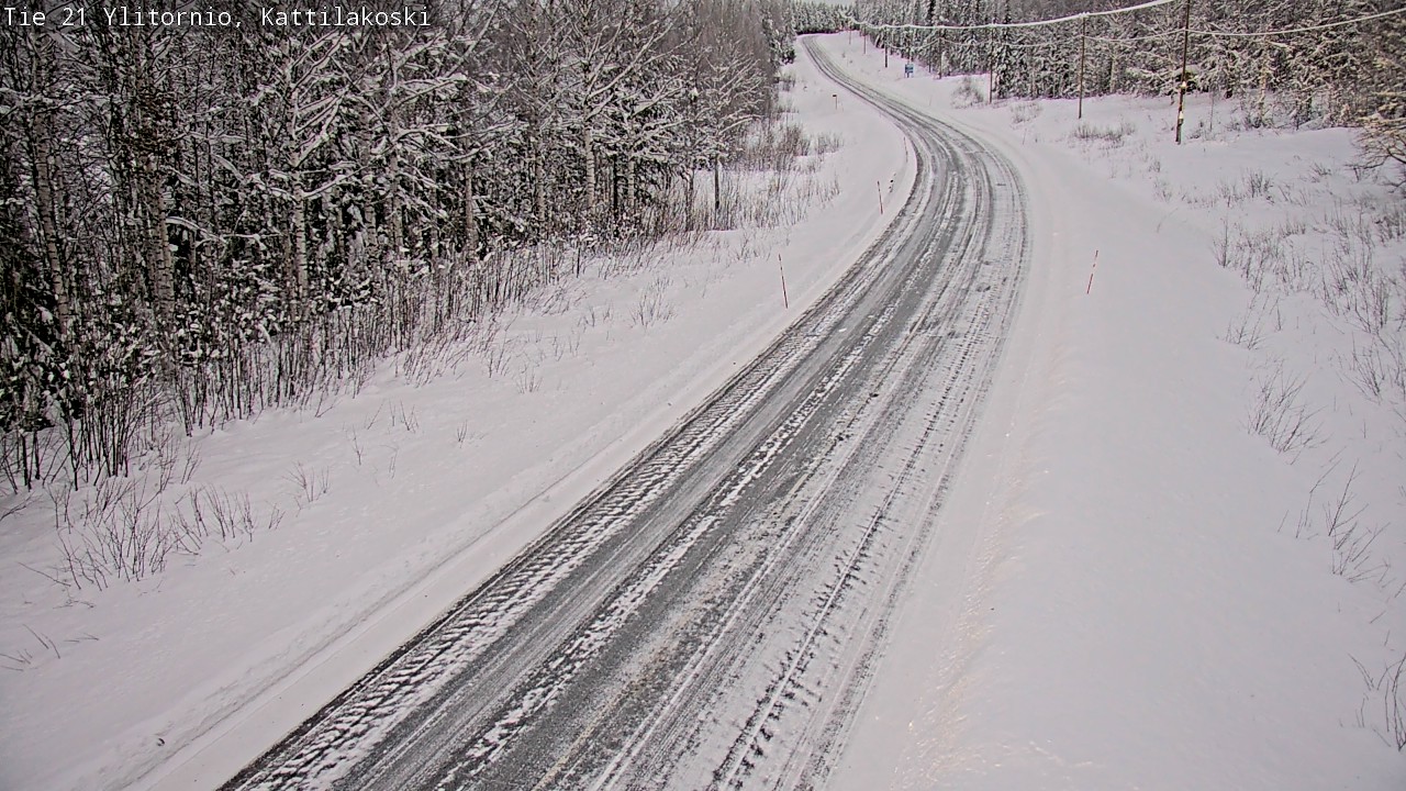 Weather Camera Image Road 21 Ylitornio, Kattilakoski, Ylitornio, Lappi