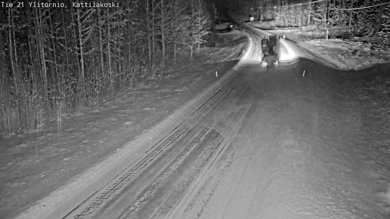 Weather Camera Image Väg 21 Övertorneå, Kattilakoski, Ylitornio, Lappi