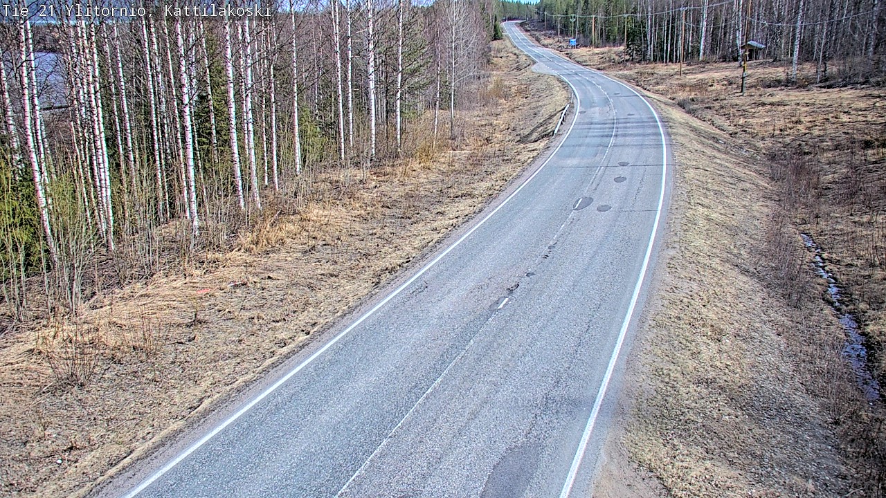 Weather Camera Image Road 21 Ylitornio, Kattilakoski, Ylitornio, Lappi