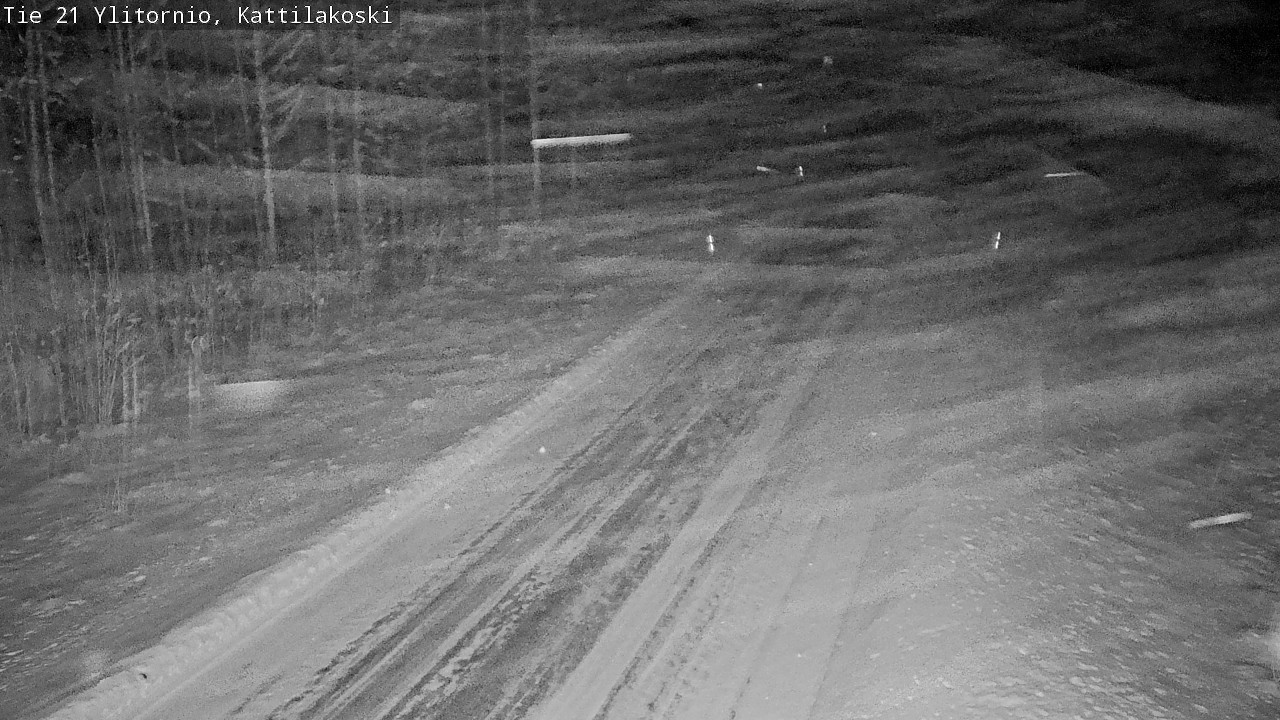 Weather Camera Image Väg 21 Övertorneå, Kattilakoski, Ylitornio, Lappi