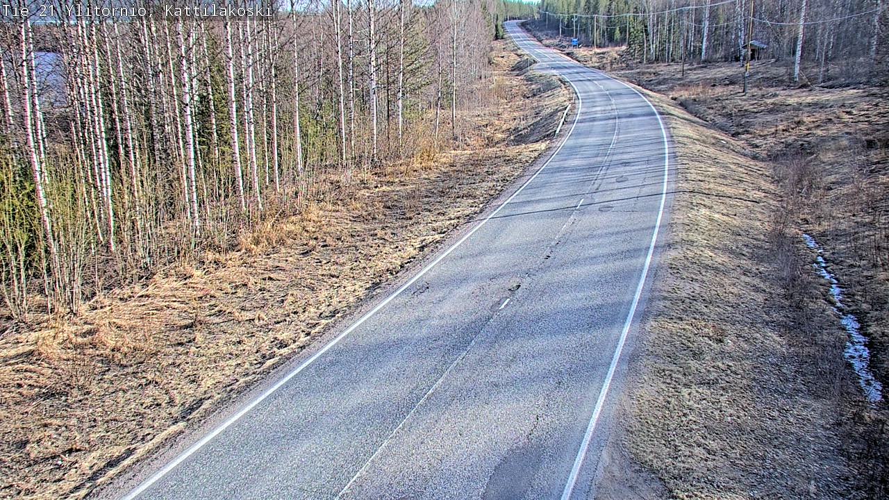 Weather Camera Image Road 21 Ylitornio, Kattilakoski, Ylitornio, Lappi