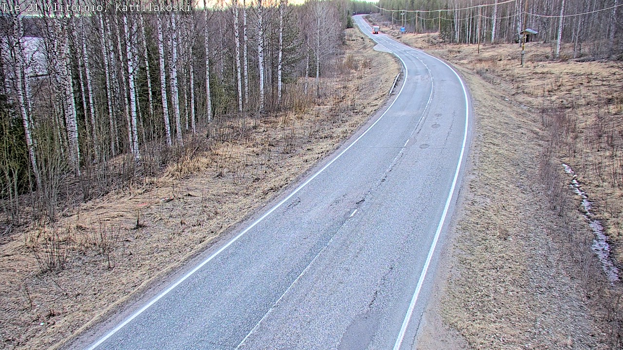 Weather Camera Image Väg 21 Övertorneå, Kattilakoski, Ylitornio, Lappi