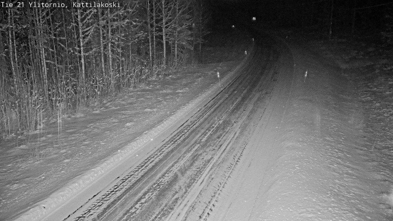 Weather Camera Image Väg 21 Övertorneå, Kattilakoski, Ylitornio, Lappi