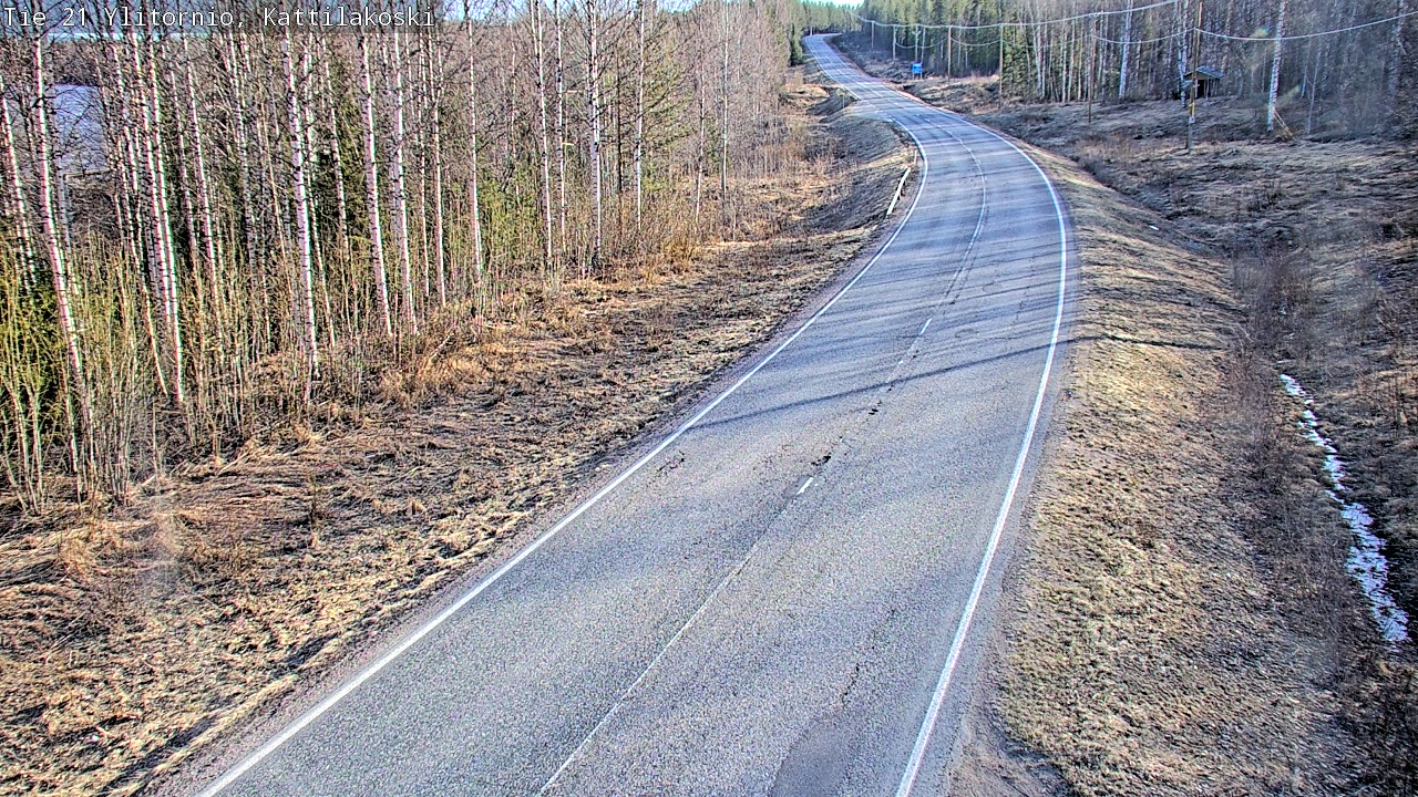 Weather Camera Image Road 21 Ylitornio, Kattilakoski, Ylitornio, Lappi
