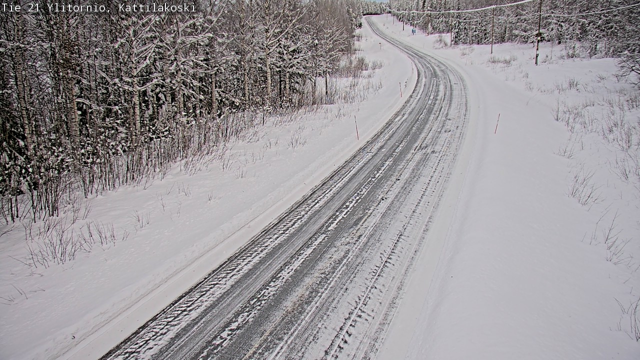 Weather Camera Image Road 21 Ylitornio, Kattilakoski, Ylitornio, Lappi