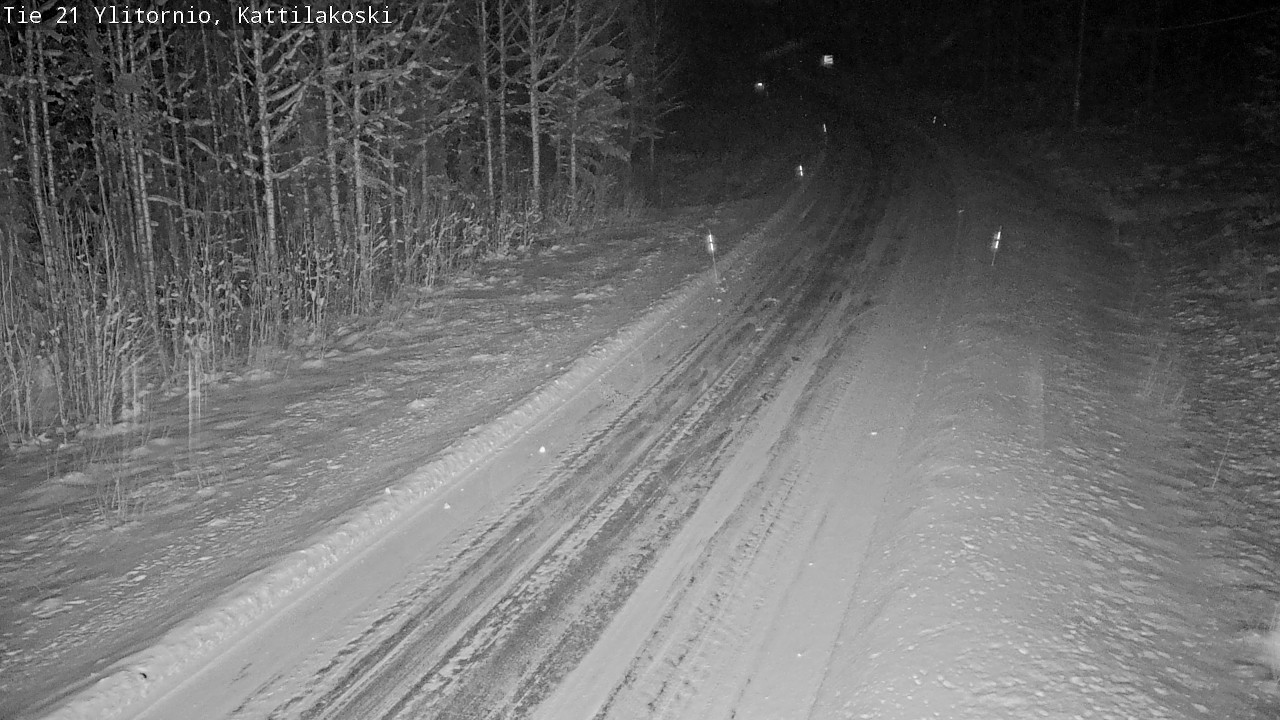 Weather Camera Image Väg 21 Övertorneå, Kattilakoski, Ylitornio, Lappi