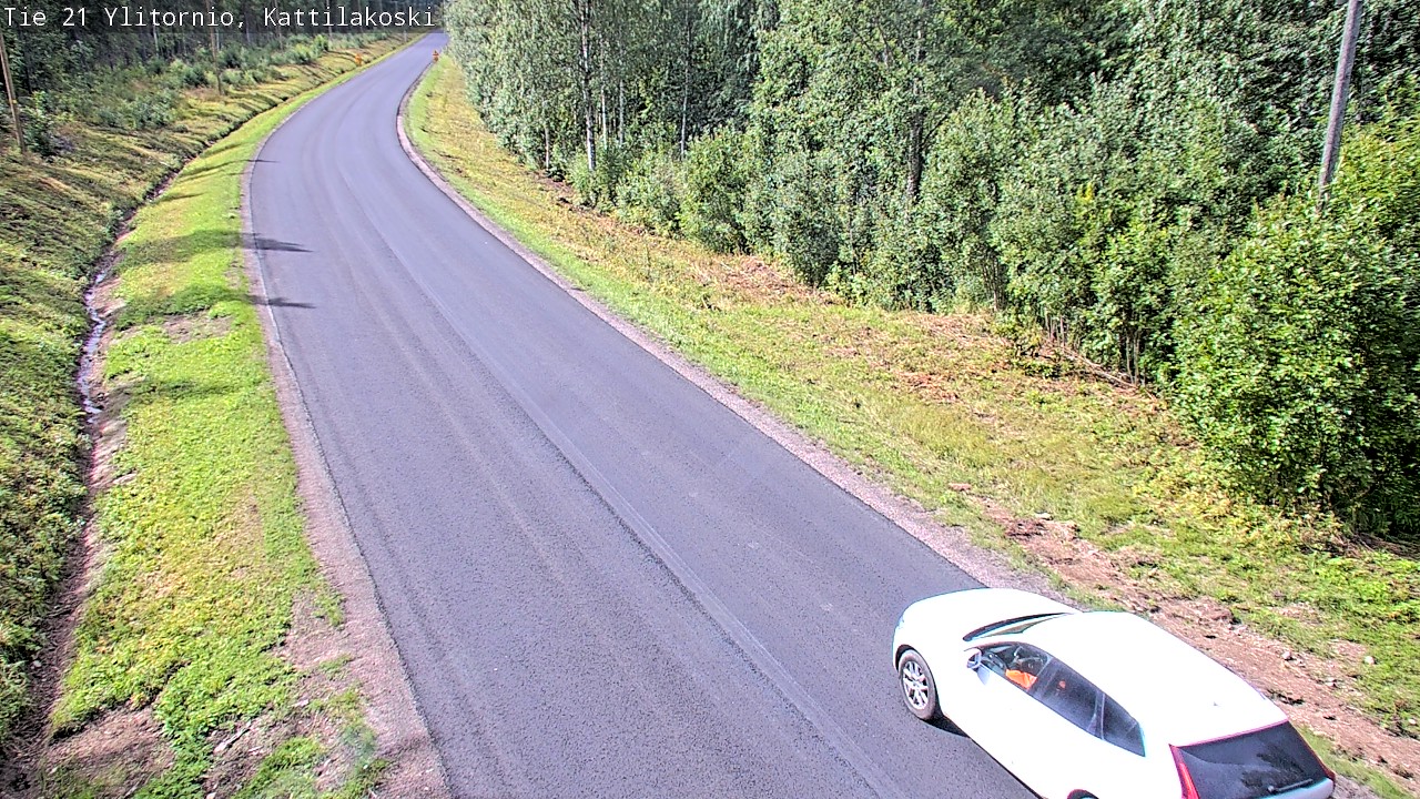 Weather Camera Image Väg 21 Övertorneå, Kattilakoski, Ylitornio, Lappi