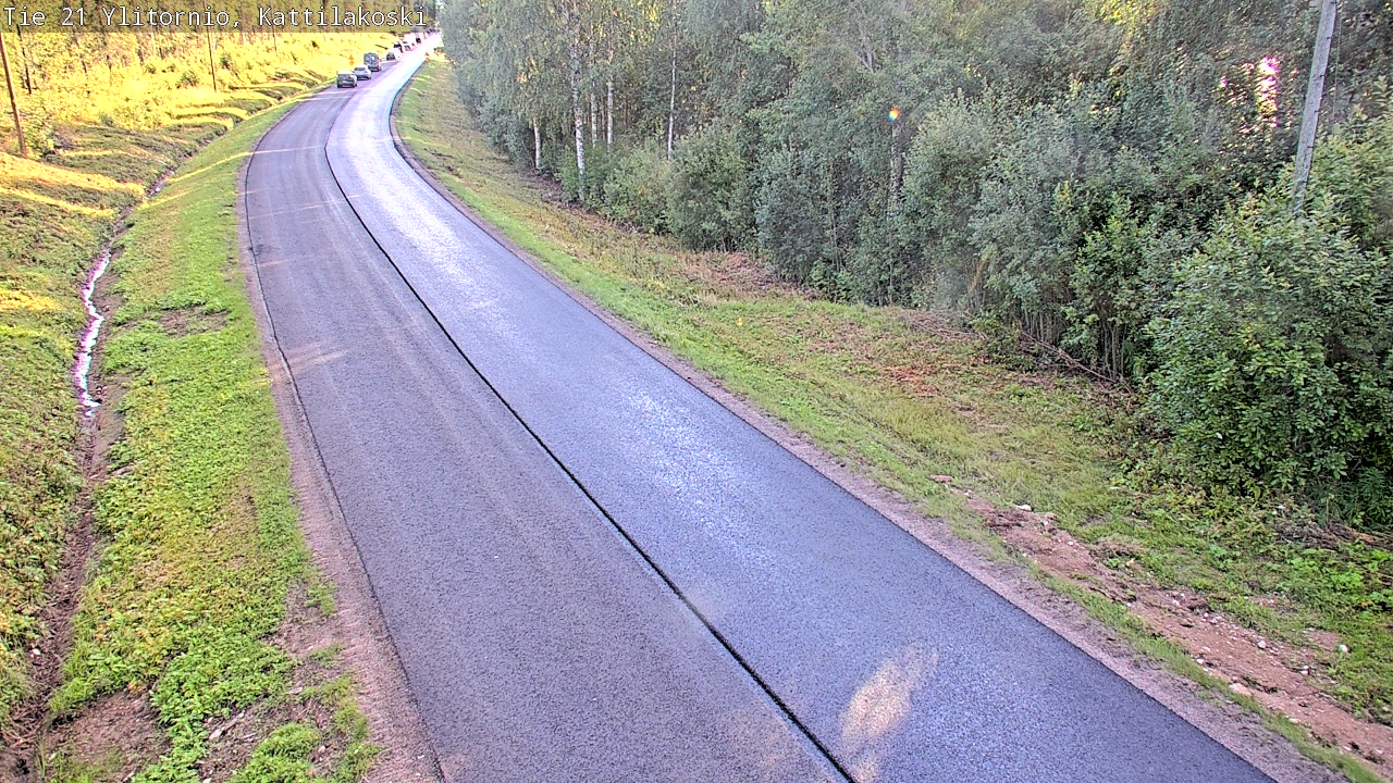 Weather Camera Image Väg 21 Övertorneå, Kattilakoski, Ylitornio, Lappi