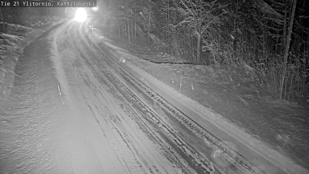 Weather Camera Image Väg 21 Övertorneå, Kattilakoski, Ylitornio, Lappi