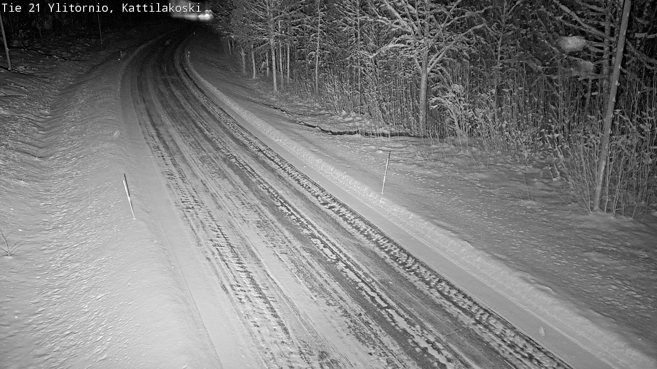 Weather Camera Image Väg 21 Övertorneå, Kattilakoski, Ylitornio, Lappi