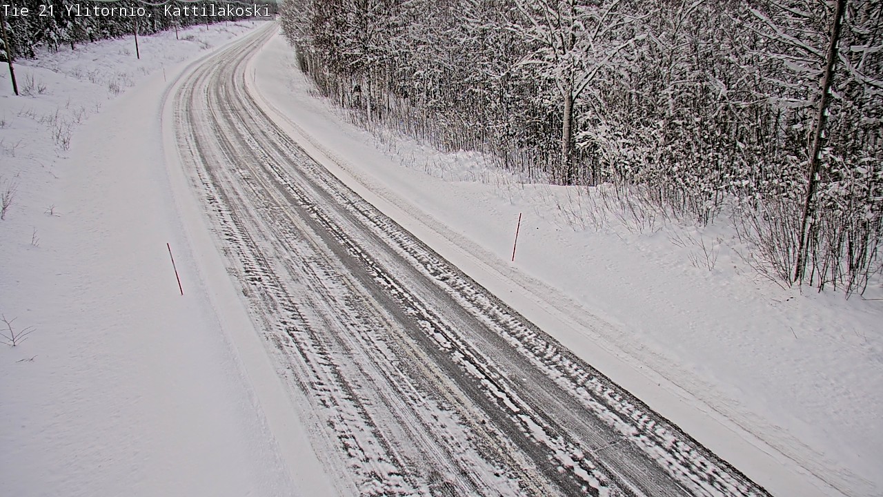 Weather Camera Image Väg 21 Övertorneå, Kattilakoski, Ylitornio, Lappi