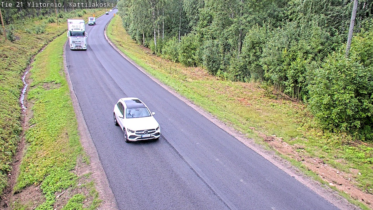 Weather Camera Image Väg 21 Övertorneå, Kattilakoski, Ylitornio, Lappi