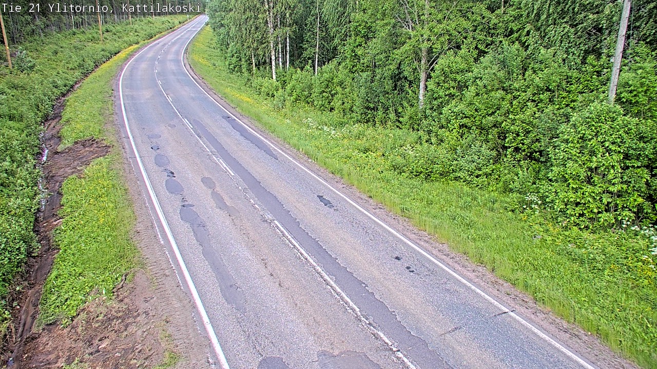 Weather Camera Image Road 21 Ylitornio, Kattilakoski, Ylitornio, Lappi