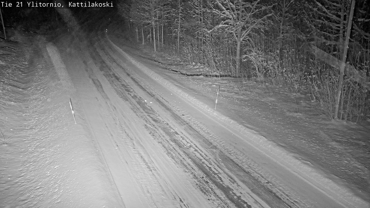Weather Camera Image Väg 21 Övertorneå, Kattilakoski, Ylitornio, Lappi