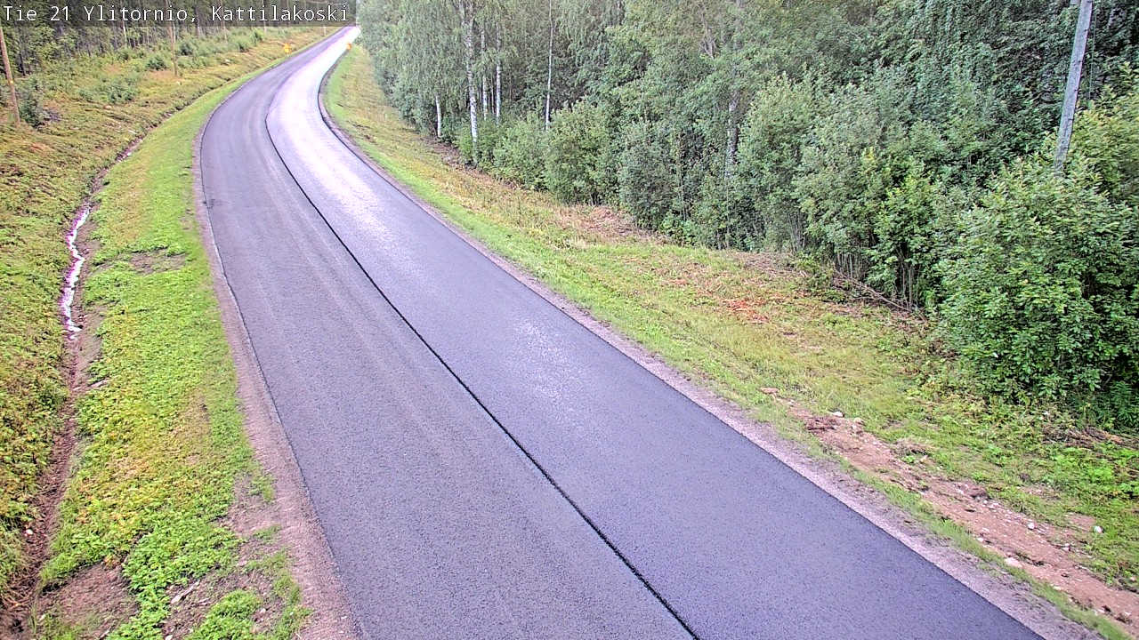 Weather Camera Image Väg 21 Övertorneå, Kattilakoski, Ylitornio, Lappi