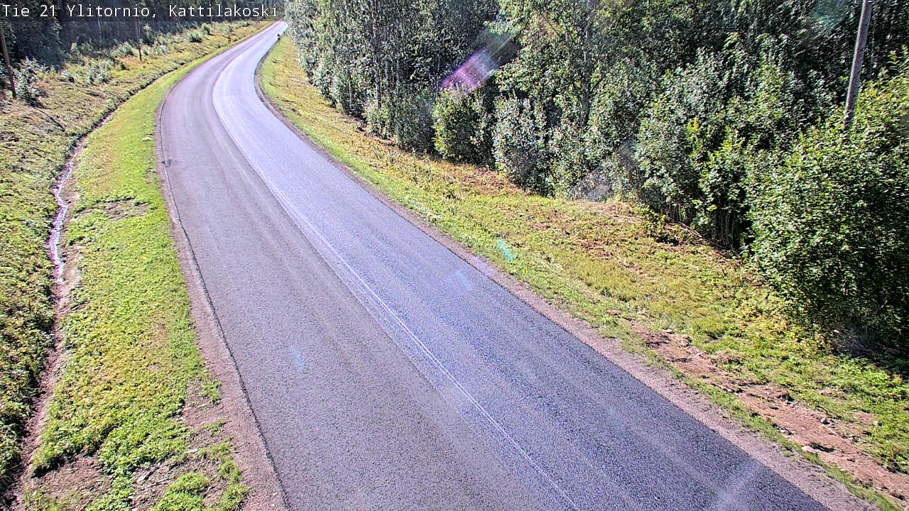 Weather Camera Image Väg 21 Övertorneå, Kattilakoski, Ylitornio, Lappi
