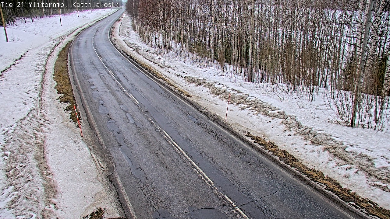 Weather Camera Image Road 21 Ylitornio, Kattilakoski, Ylitornio, Lappi