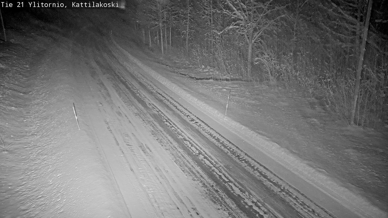 Weather Camera Image Väg 21 Övertorneå, Kattilakoski, Ylitornio, Lappi