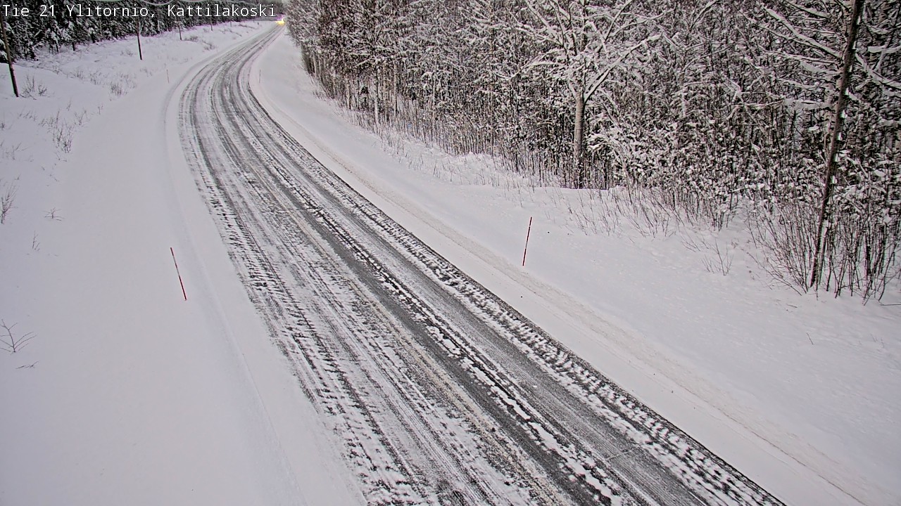 Weather Camera Image Väg 21 Övertorneå, Kattilakoski, Ylitornio, Lappi