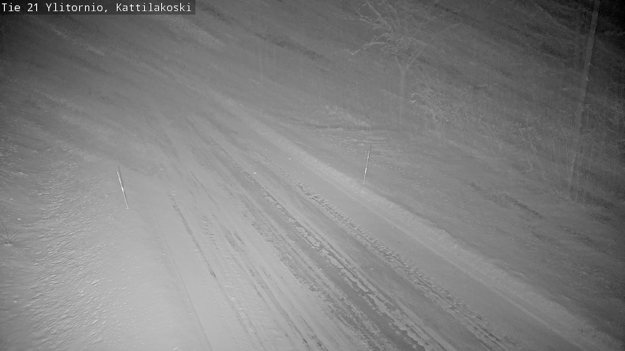 Weather Camera Image Väg 21 Övertorneå, Kattilakoski, Ylitornio, Lappi
