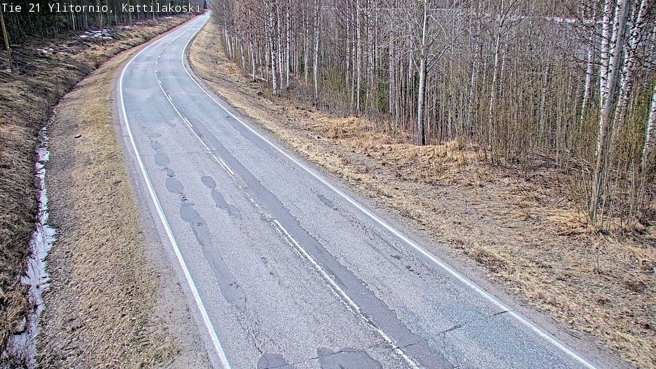 Weather Camera Image Road 21 Ylitornio, Kattilakoski, Ylitornio, Lappi