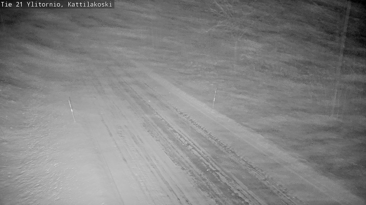 Weather Camera Image Väg 21 Övertorneå, Kattilakoski, Ylitornio, Lappi