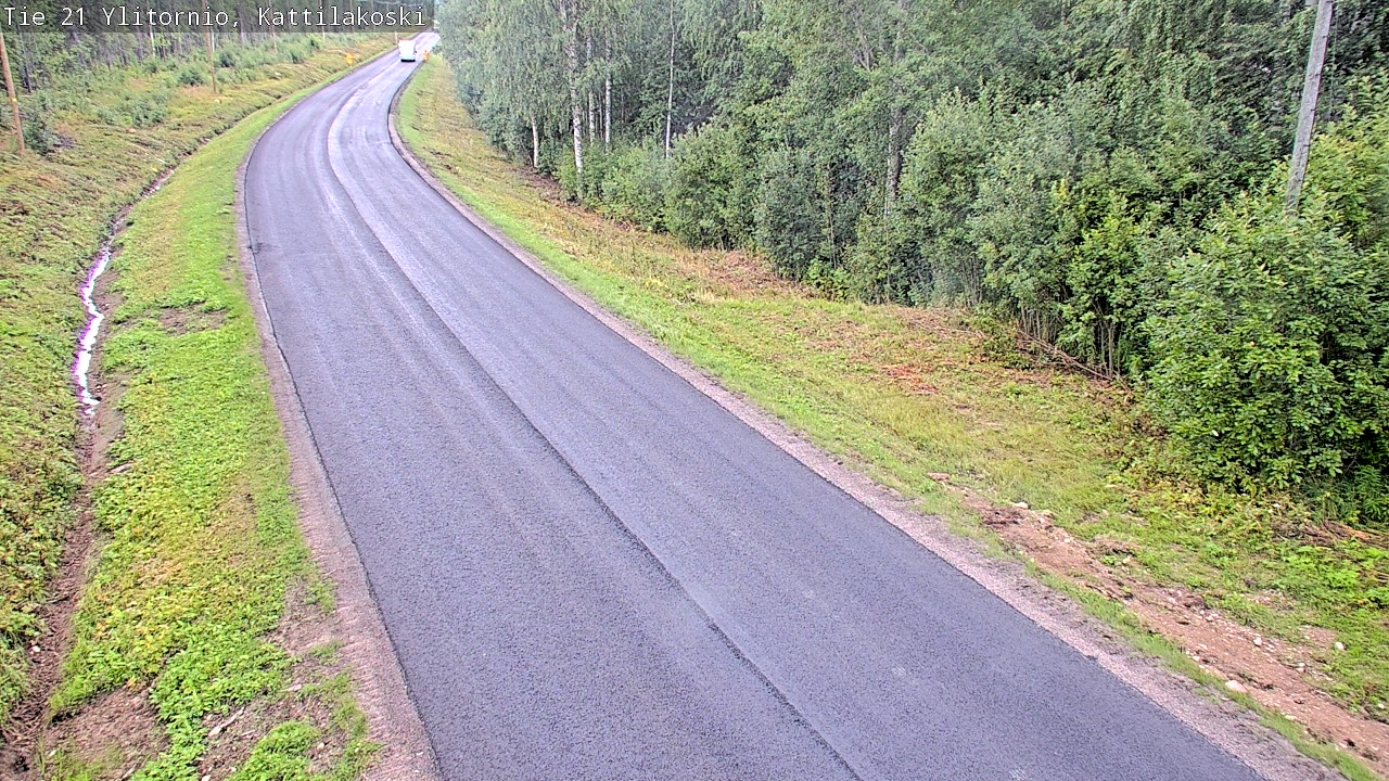 Weather Camera Image Väg 21 Övertorneå, Kattilakoski, Ylitornio, Lappi