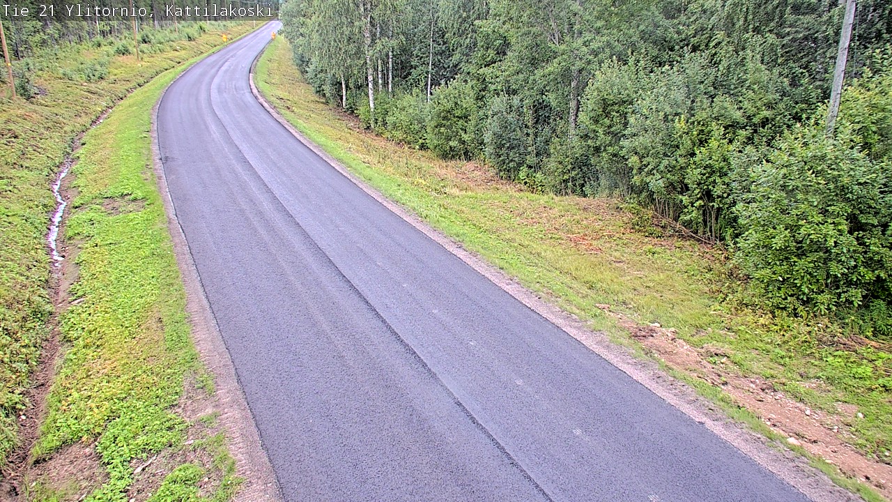 Weather Camera Image Väg 21 Övertorneå, Kattilakoski, Ylitornio, Lappi