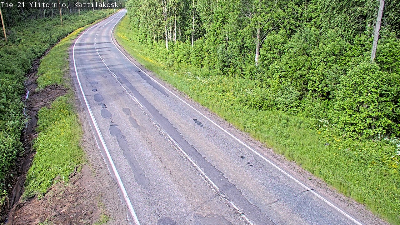 Weather Camera Image Road 21 Ylitornio, Kattilakoski, Ylitornio, Lappi