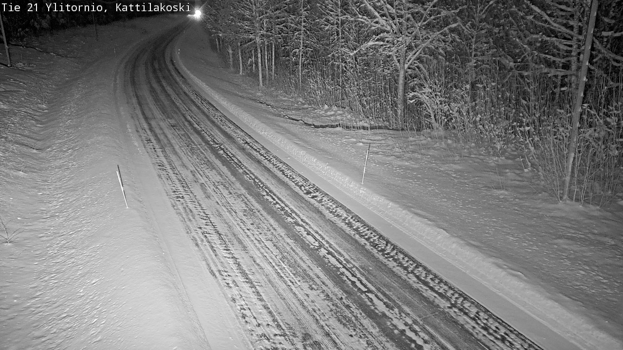 Weather Camera Image Väg 21 Övertorneå, Kattilakoski, Ylitornio, Lappi