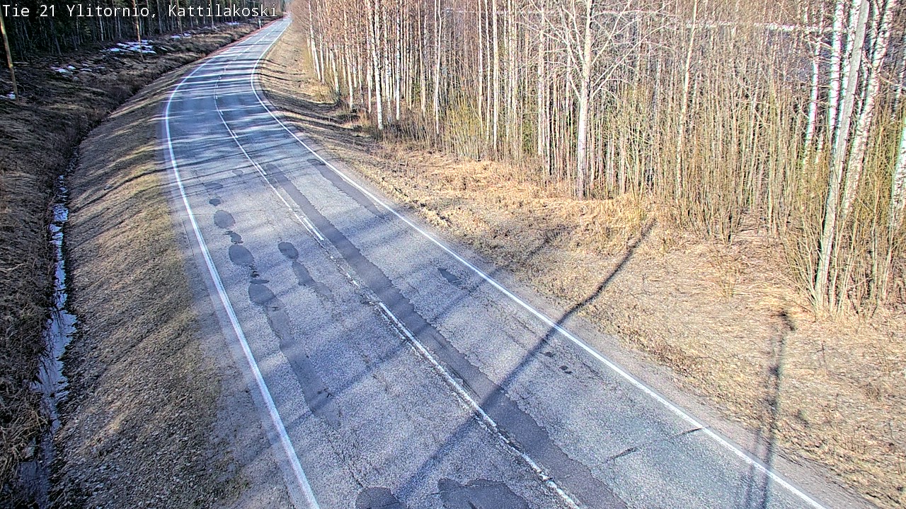 Weather Camera Image Road 21 Ylitornio, Kattilakoski, Ylitornio, Lappi