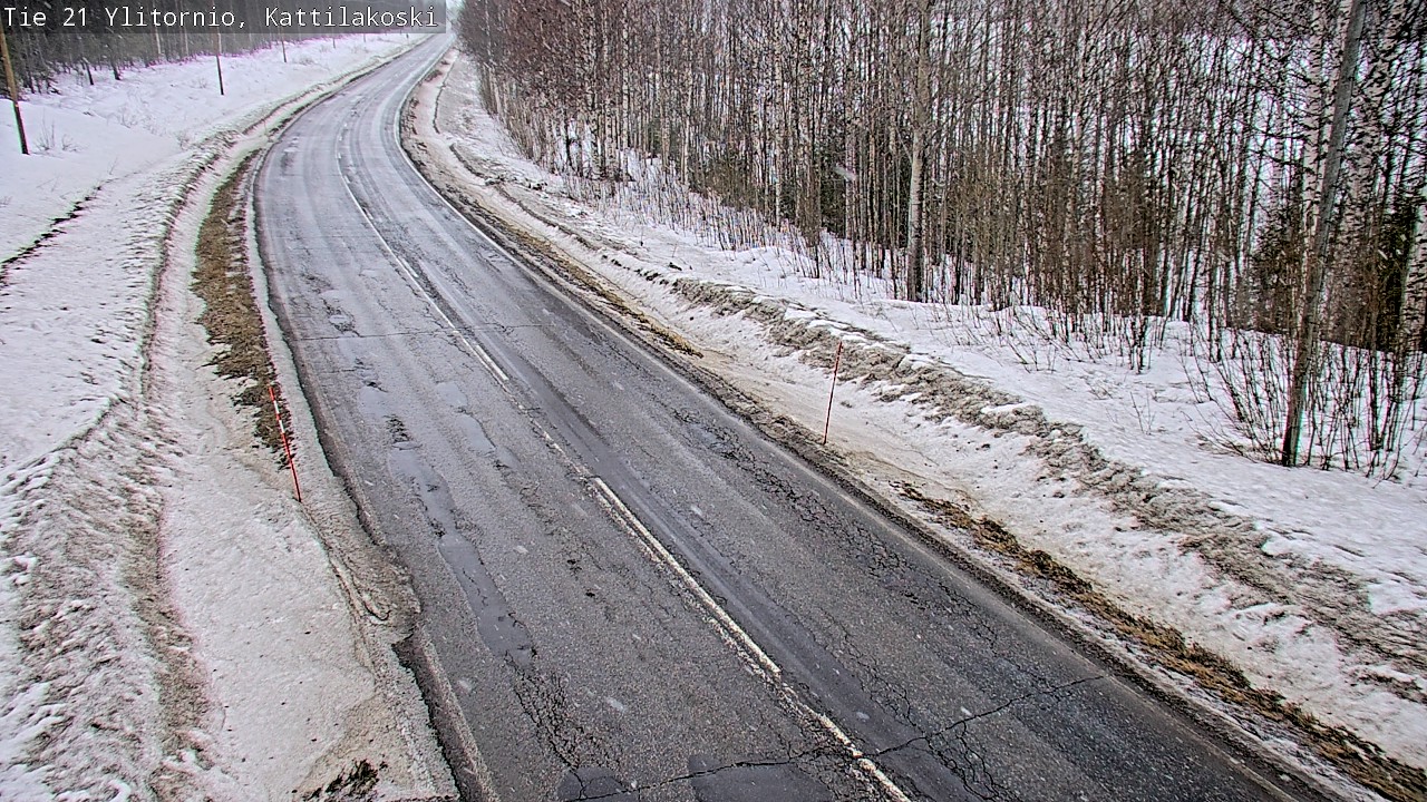 Weather Camera Image Road 21 Ylitornio, Kattilakoski, Ylitornio, Lappi