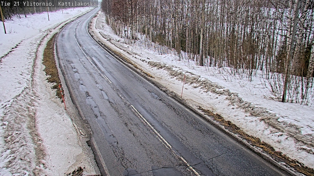 Weather Camera Image Road 21 Ylitornio, Kattilakoski, Ylitornio, Lappi