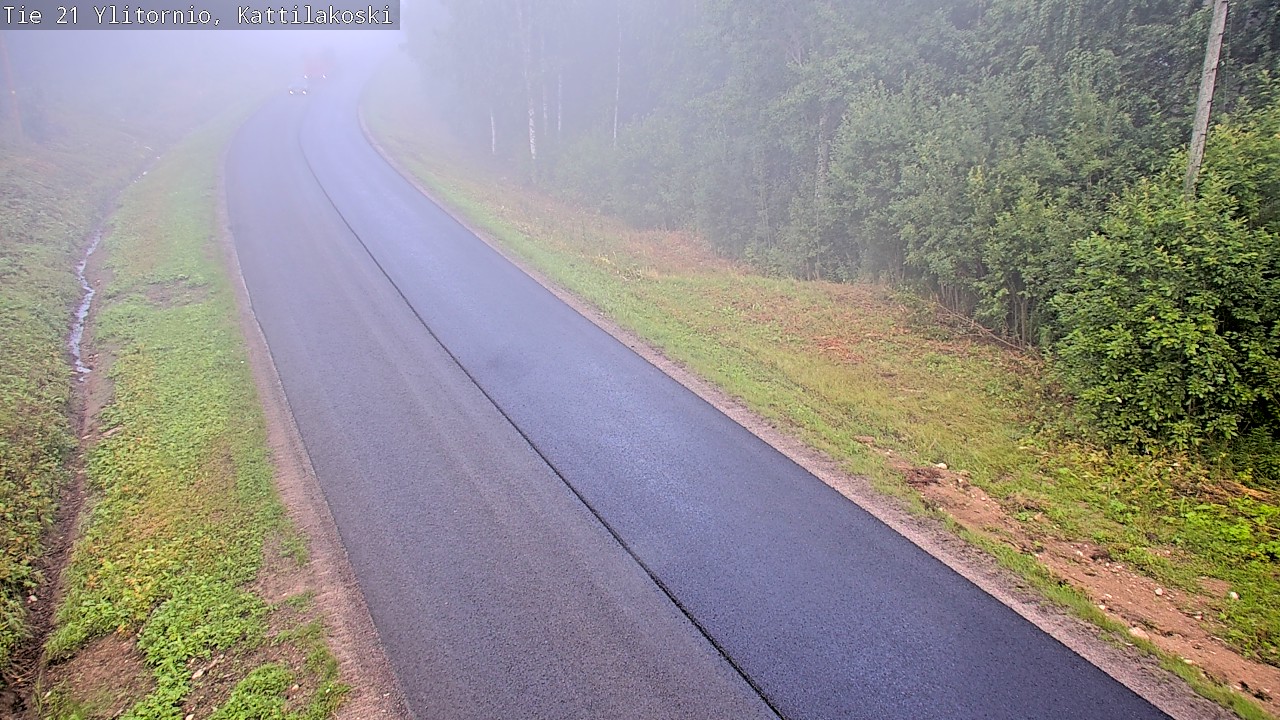 Weather Camera Image Väg 21 Övertorneå, Kattilakoski, Ylitornio, Lappi