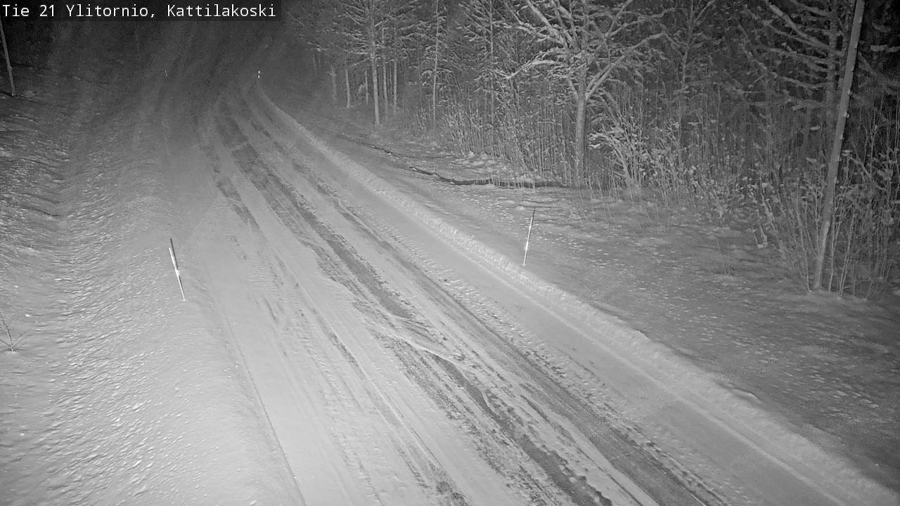 Weather Camera Image Väg 21 Övertorneå, Kattilakoski, Ylitornio, Lappi