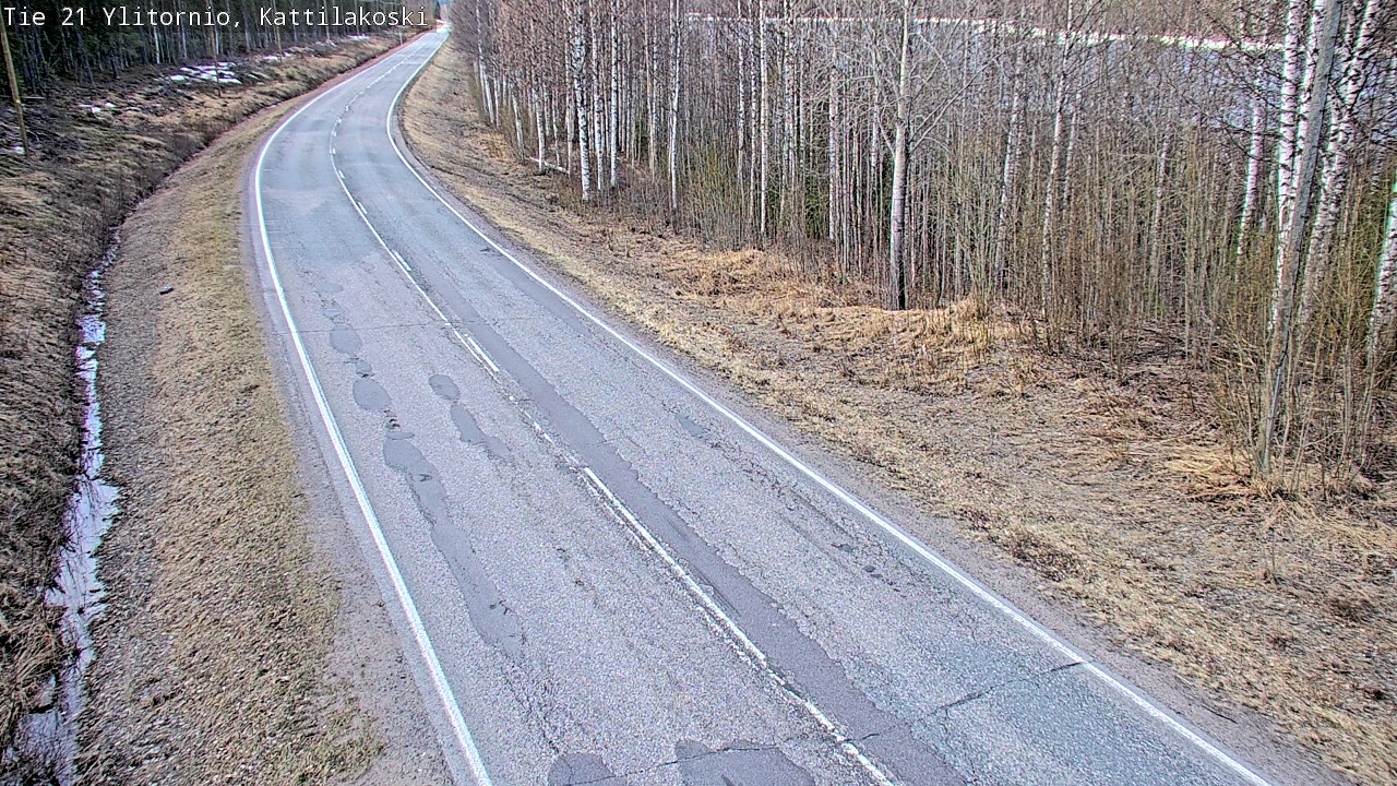 Weather Camera Image Road 21 Ylitornio, Kattilakoski, Ylitornio, Lappi