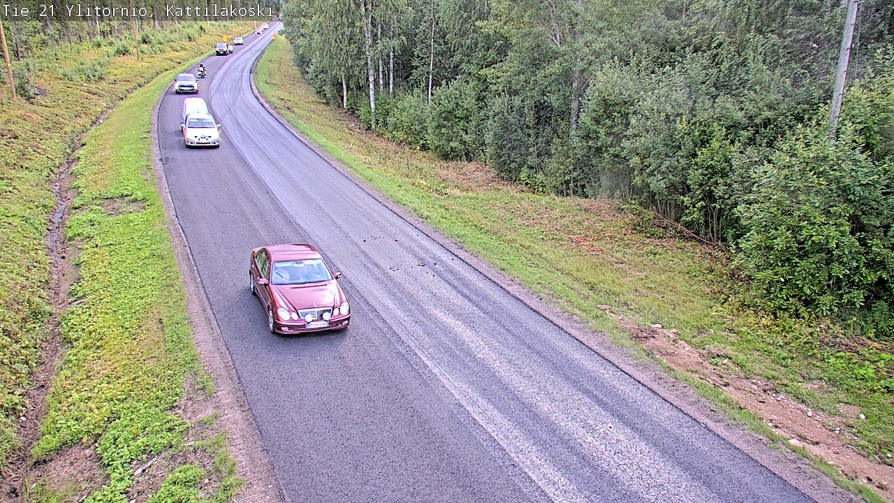 Weather Camera Image Väg 21 Övertorneå, Kattilakoski, Ylitornio, Lappi