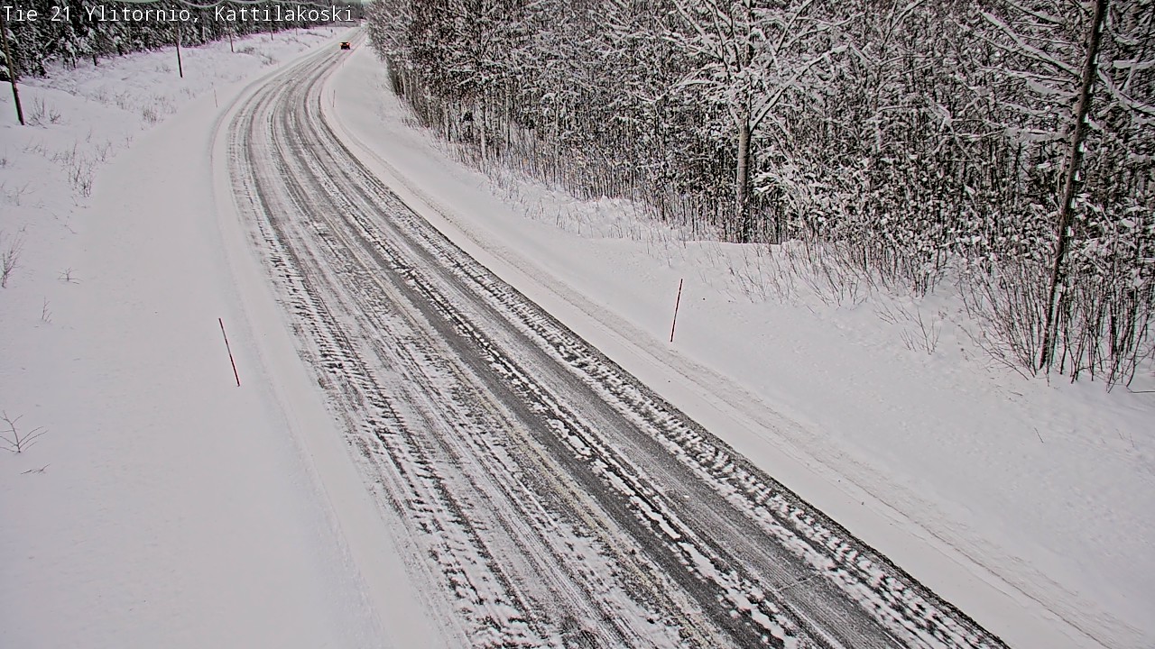 Weather Camera Image Väg 21 Övertorneå, Kattilakoski, Ylitornio, Lappi