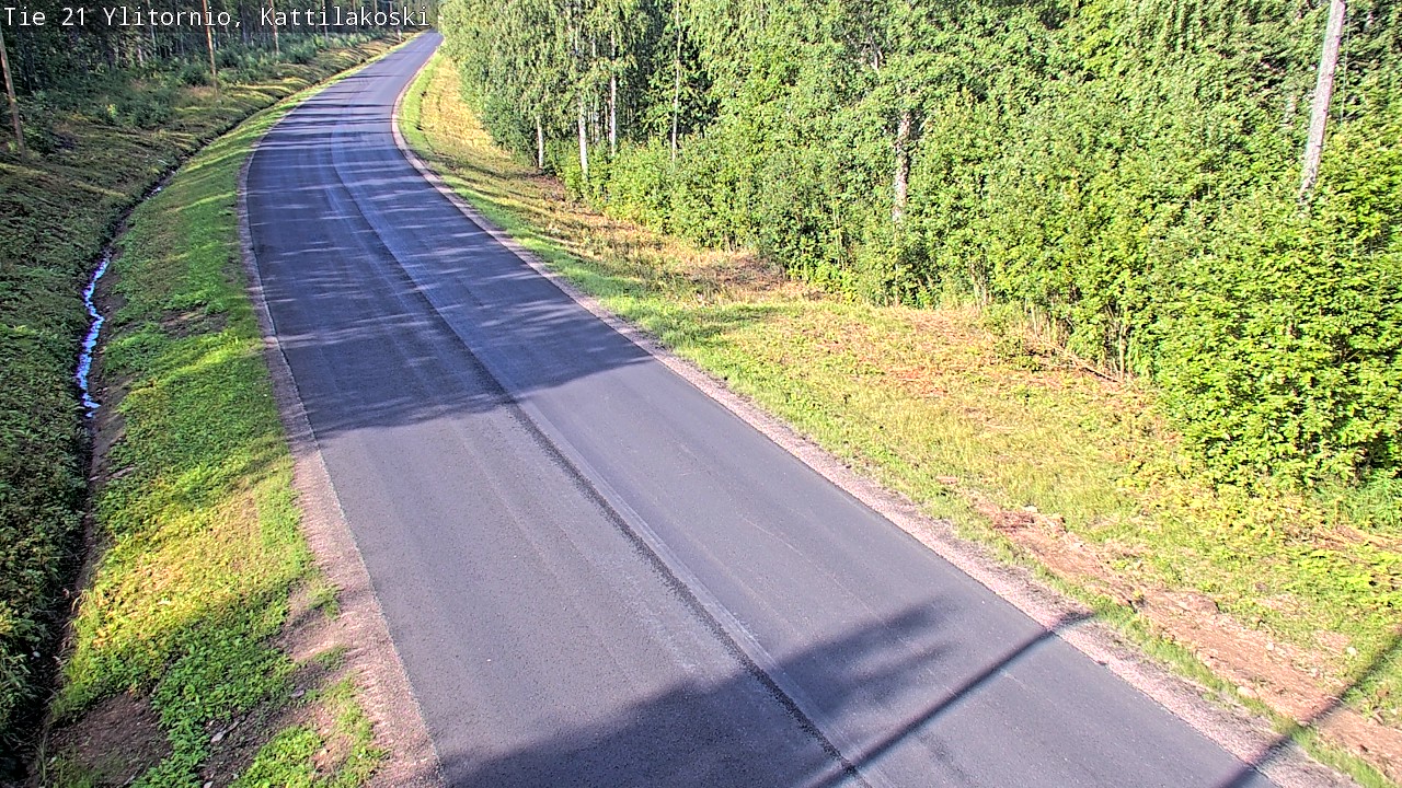 Weather Camera Image Väg 21 Övertorneå, Kattilakoski, Ylitornio, Lappi