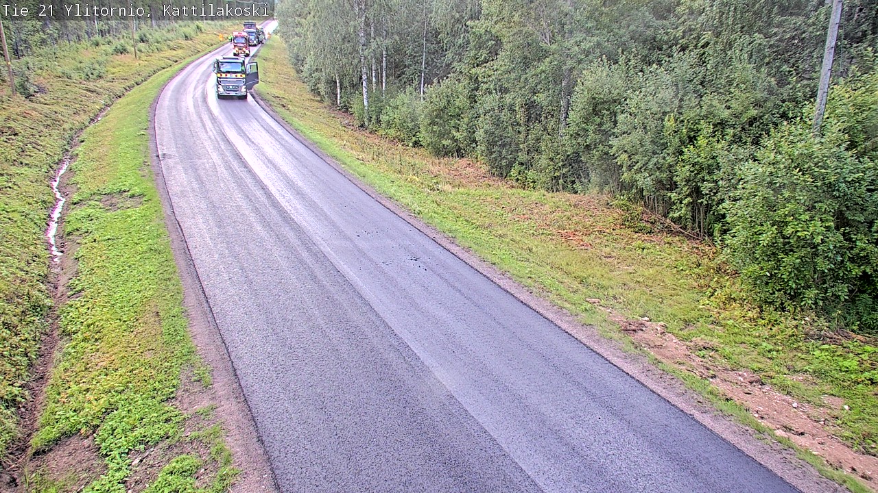 Weather Camera Image Väg 21 Övertorneå, Kattilakoski, Ylitornio, Lappi