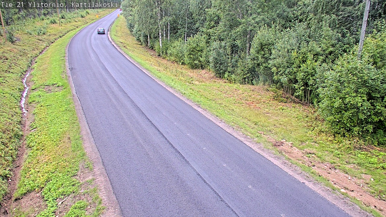 Weather Camera Image Väg 21 Övertorneå, Kattilakoski, Ylitornio, Lappi