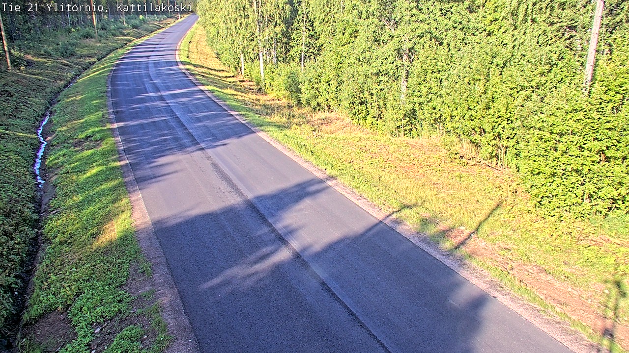 Weather Camera Image Väg 21 Övertorneå, Kattilakoski, Ylitornio, Lappi