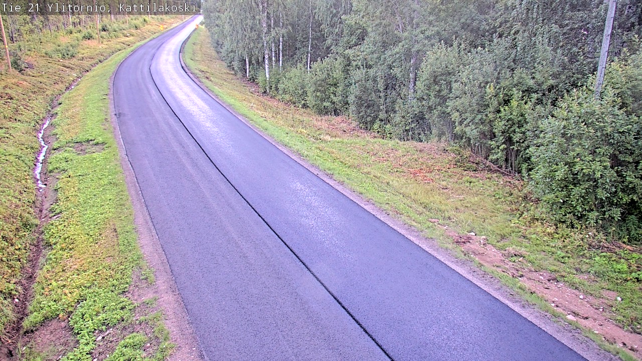 Weather Camera Image Väg 21 Övertorneå, Kattilakoski, Ylitornio, Lappi