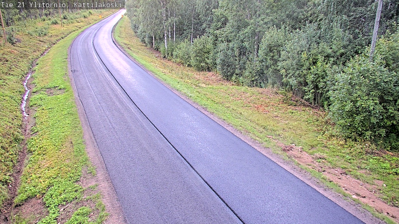 Weather Camera Image Väg 21 Övertorneå, Kattilakoski, Ylitornio, Lappi
