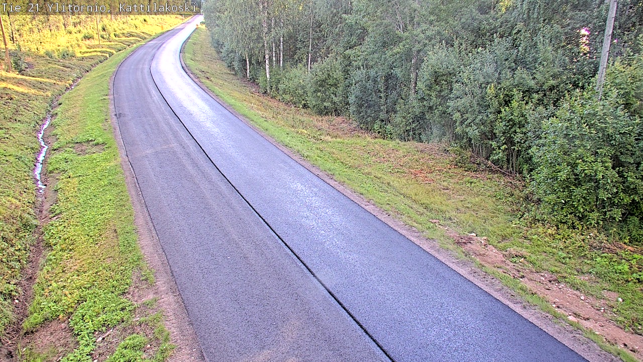 Weather Camera Image Väg 21 Övertorneå, Kattilakoski, Ylitornio, Lappi