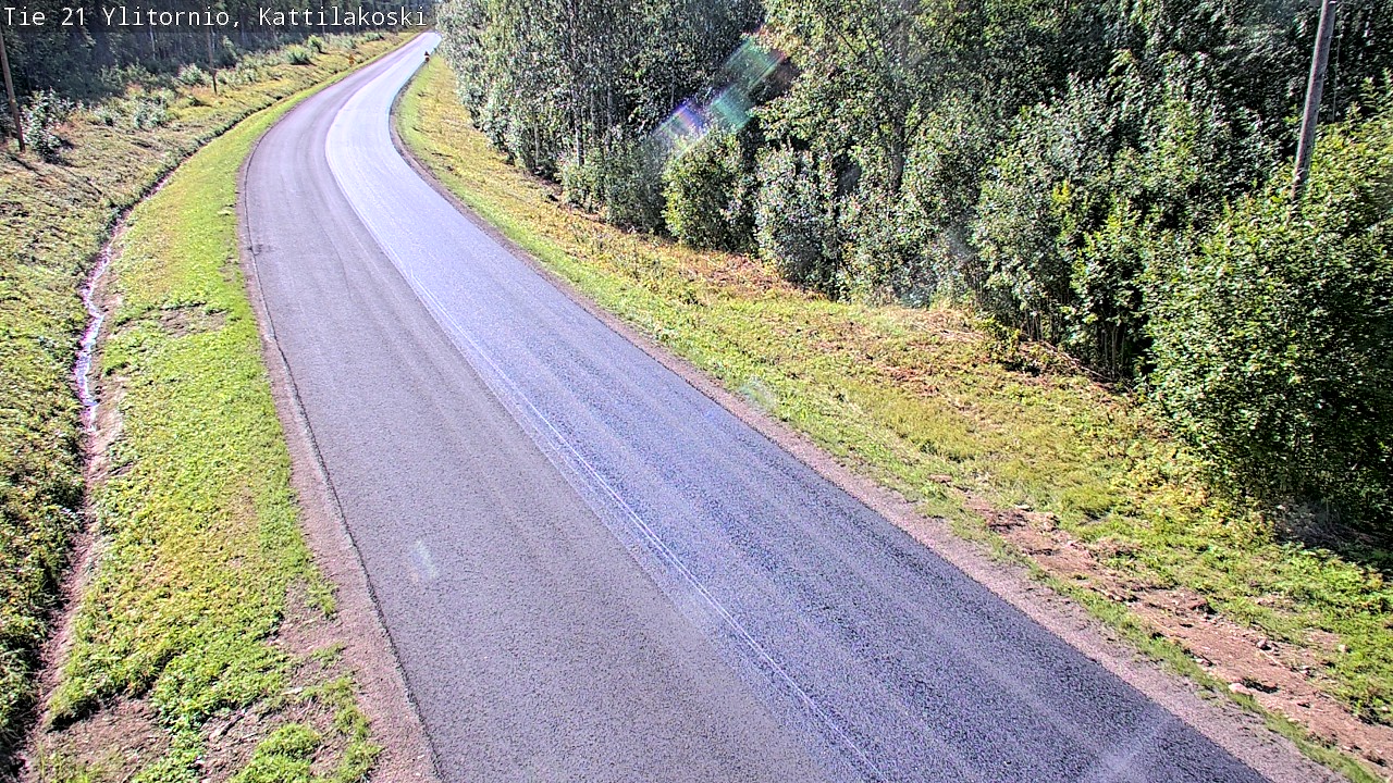 Weather Camera Image Väg 21 Övertorneå, Kattilakoski, Ylitornio, Lappi