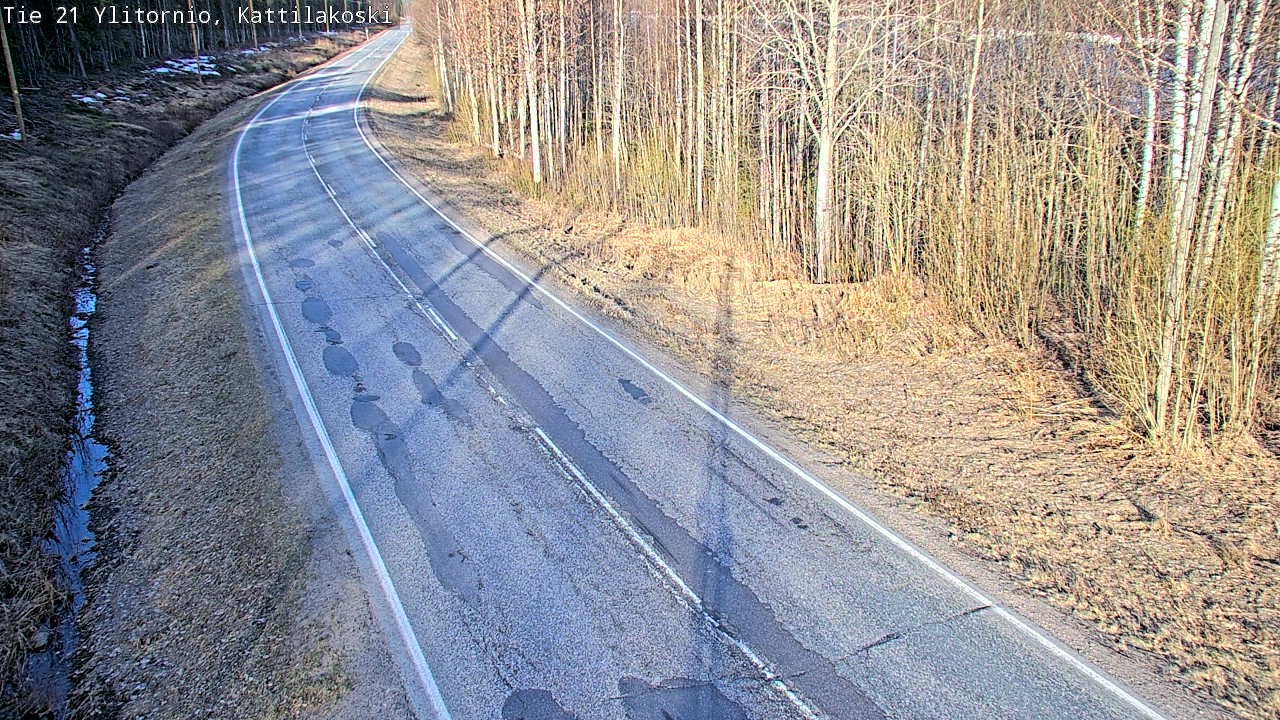 Weather Camera Image Road 21 Ylitornio, Kattilakoski, Ylitornio, Lappi