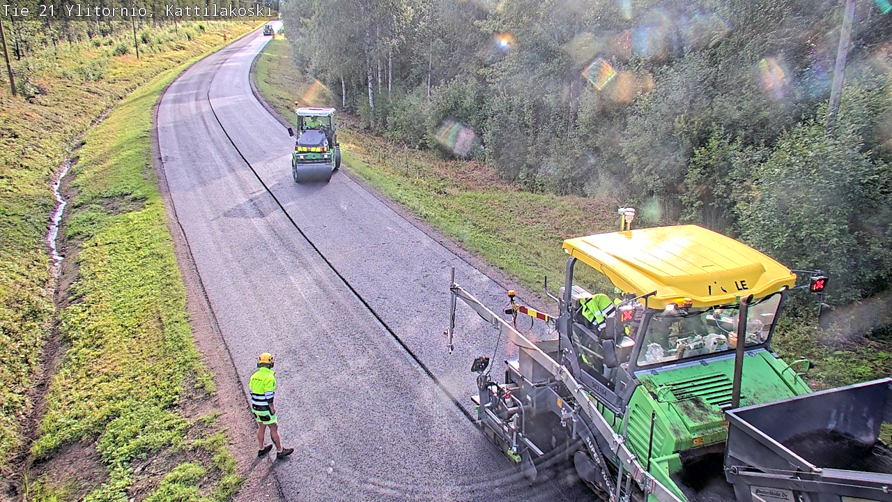 Weather Camera Image Väg 21 Övertorneå, Kattilakoski, Ylitornio, Lappi